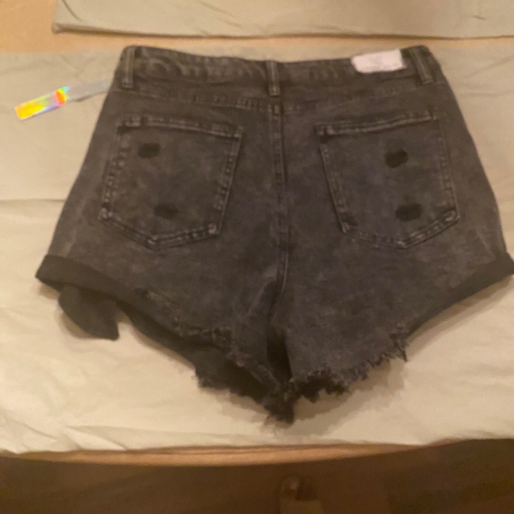 NWT shorts denim black sz 15 jr